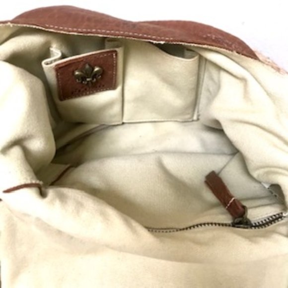 Fleur-de-lis Royal Plush Leather Bag - Picture 11 of 15